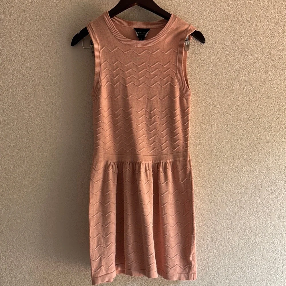 Romeo & Juliet Couture Pink Ribbed Sheath Mini Dress - Picture 1 of 5